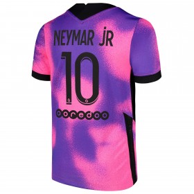 Jalkapallo Pelipaidat Paris Saint-Germain PSG Neymar Jr 10 Fourth Jordan Paita 2021 Lyhythihainen